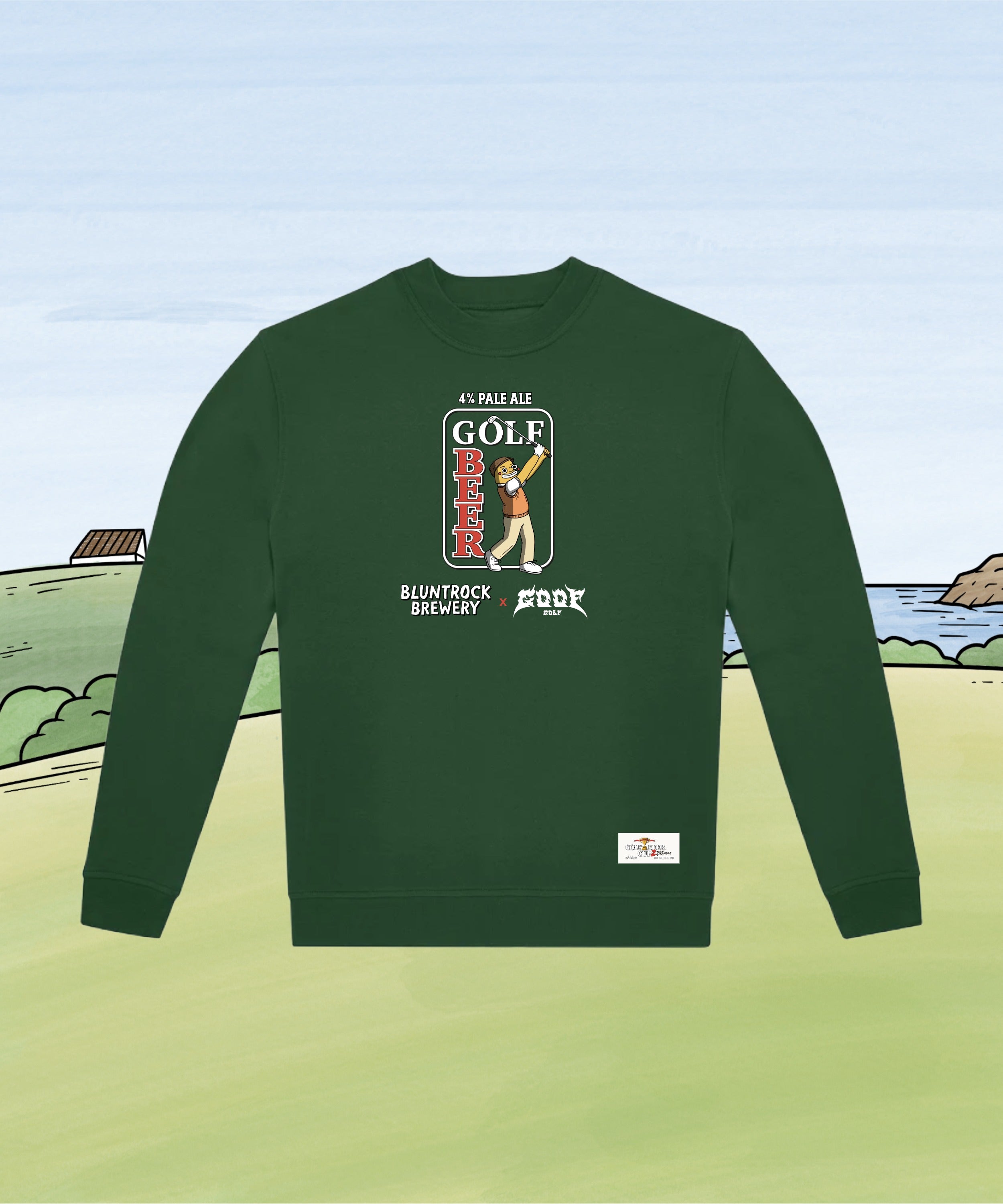 Bluntrock x Goof - Golf Beer Cup Sweatshirt - Event Collection